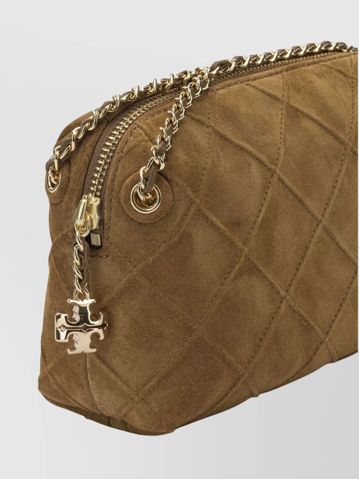 Tory Burch Chain Strap Quilted Crossbody Satchel Bag
