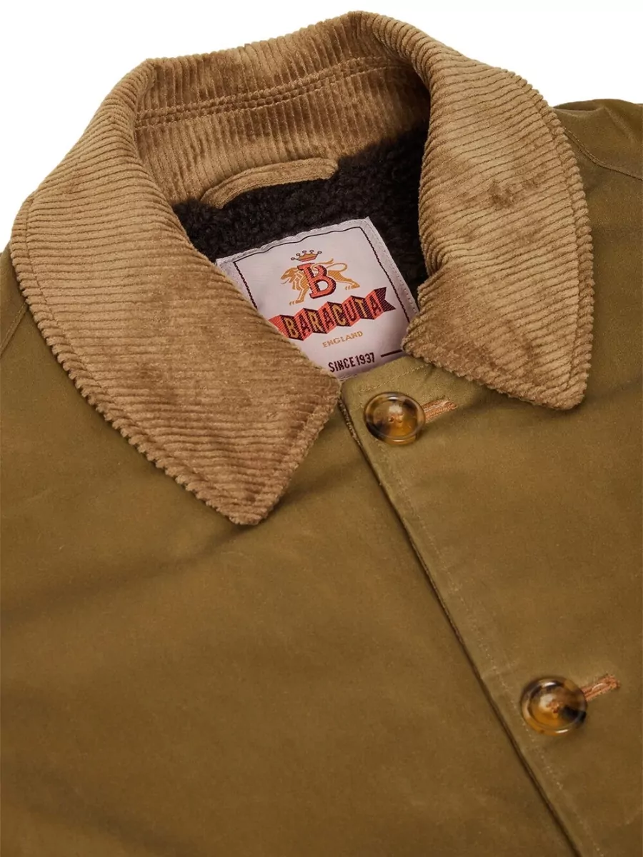 Baracuta Waxed Cotton Regular-Fit Single-Breasted Coat