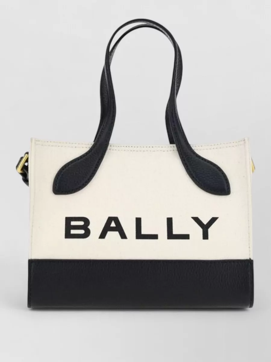 Bally pennant mini leather tote bag