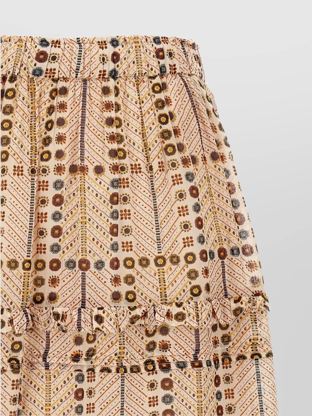 Shop Isabel Marant Étoile 'tiered Ruffle Midi Skirt'