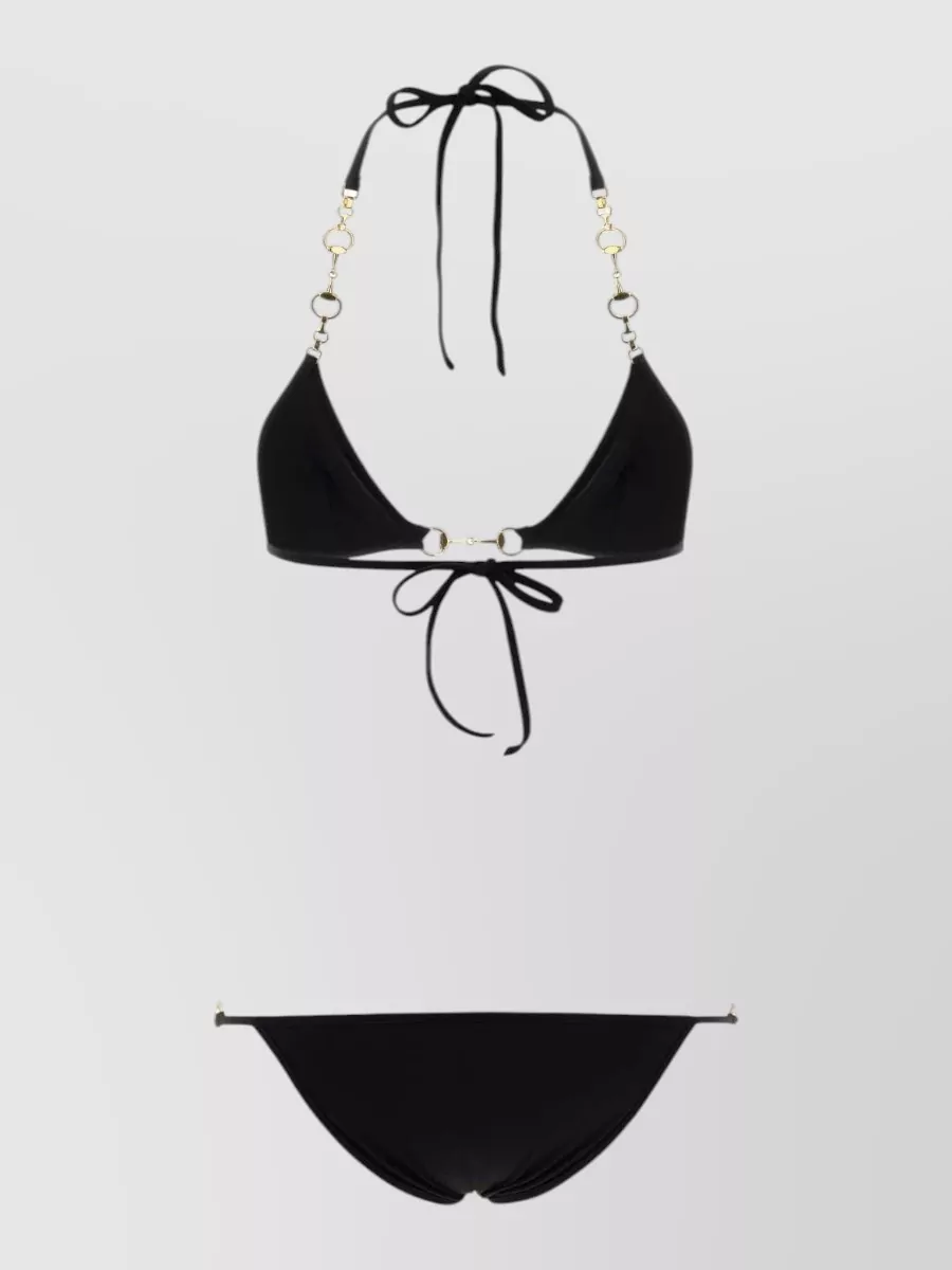 Gucci halterneck triangle bikini