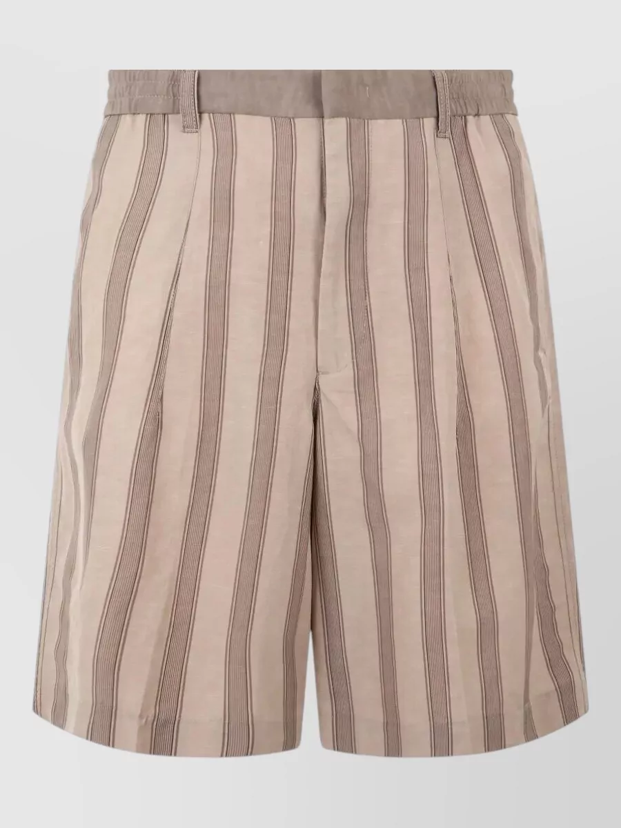 Emporio Armani Straight-Leg Bermuda Trousers