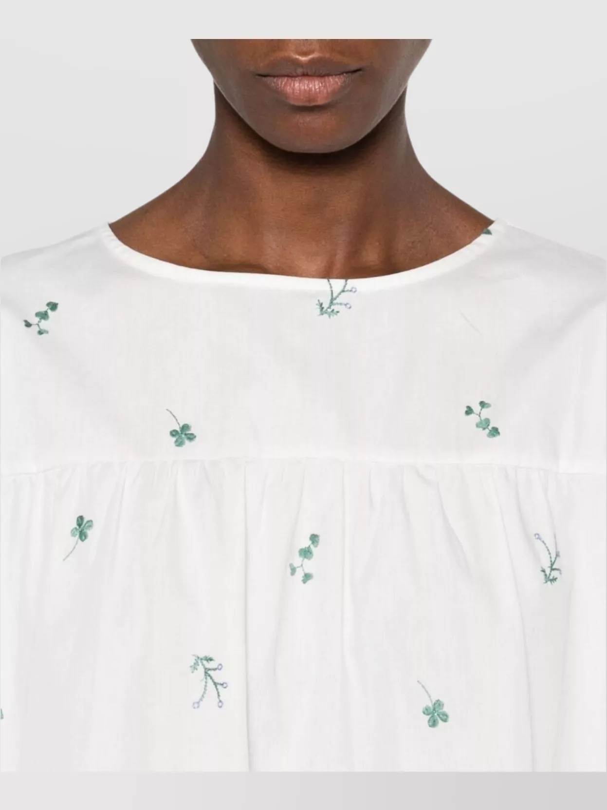 Weekend Max Mara Sleeves Round Neck Relaxed Fit Lightweight Embroidered