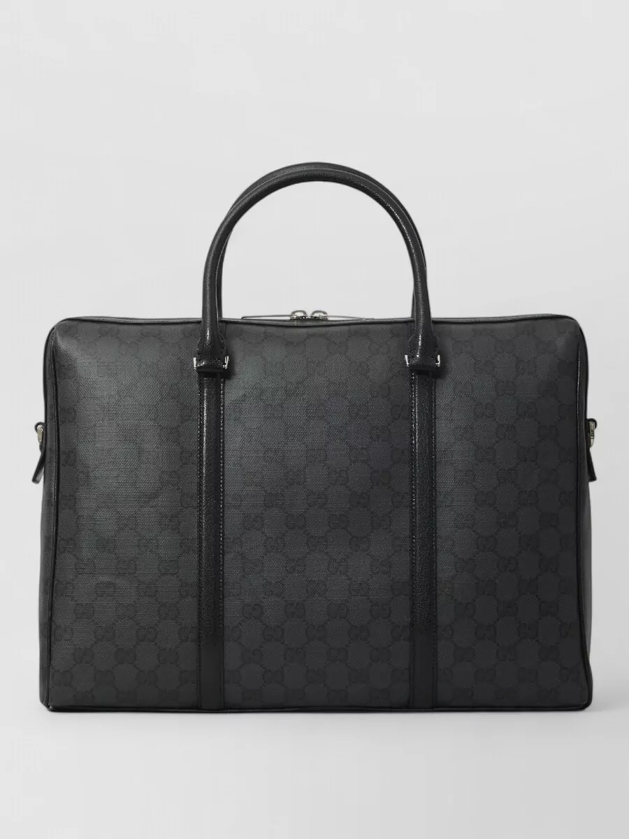 Gucci coated fabric briefcase