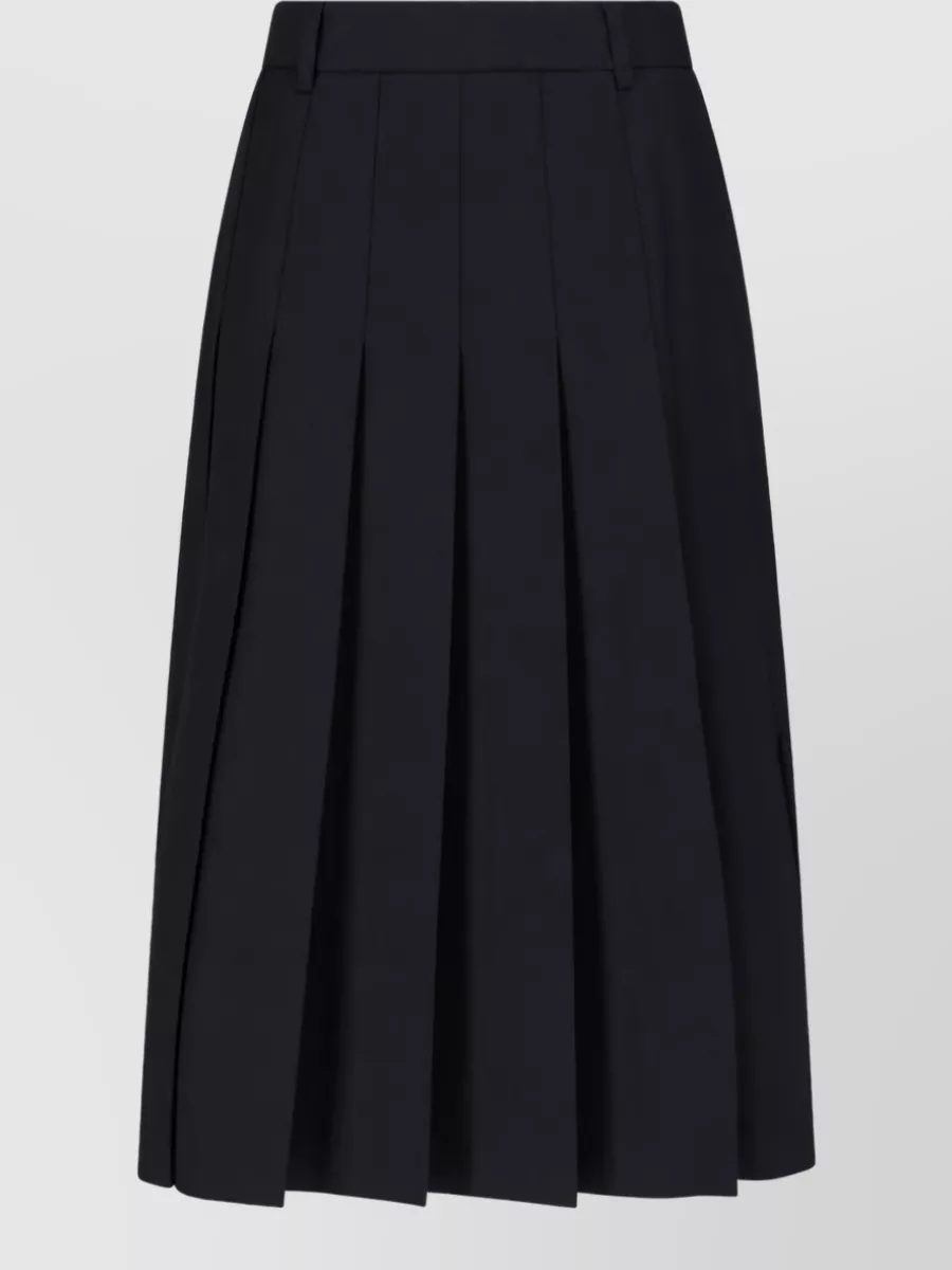 Dunst Knee-Length Pleated Skirt