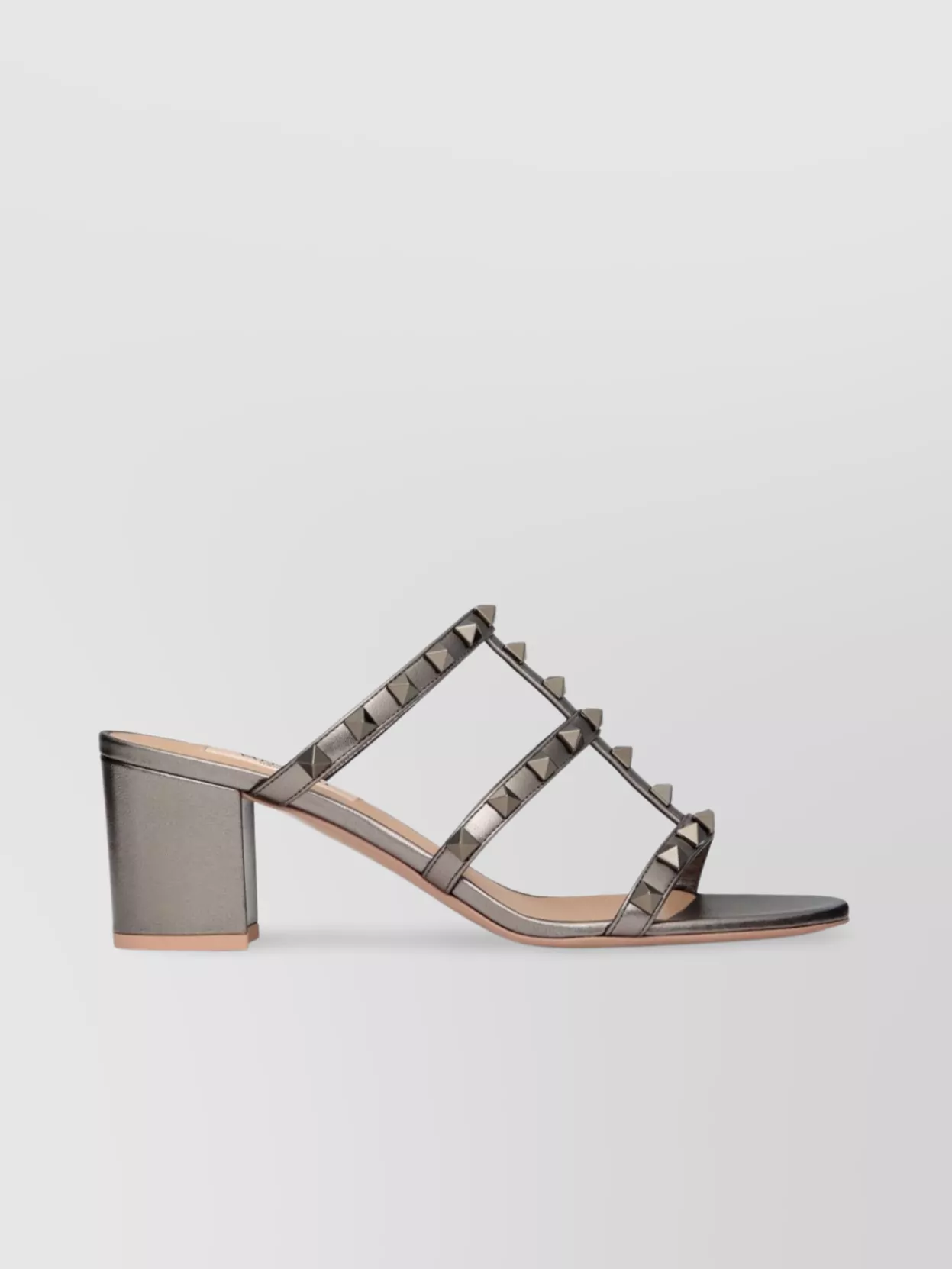 Valentino Garavani Block Heel Caged Sandals With Rockstud Detailing