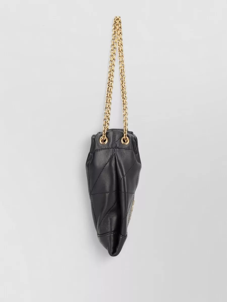 Saint Laurent Cassandre Leather Clutch Bag