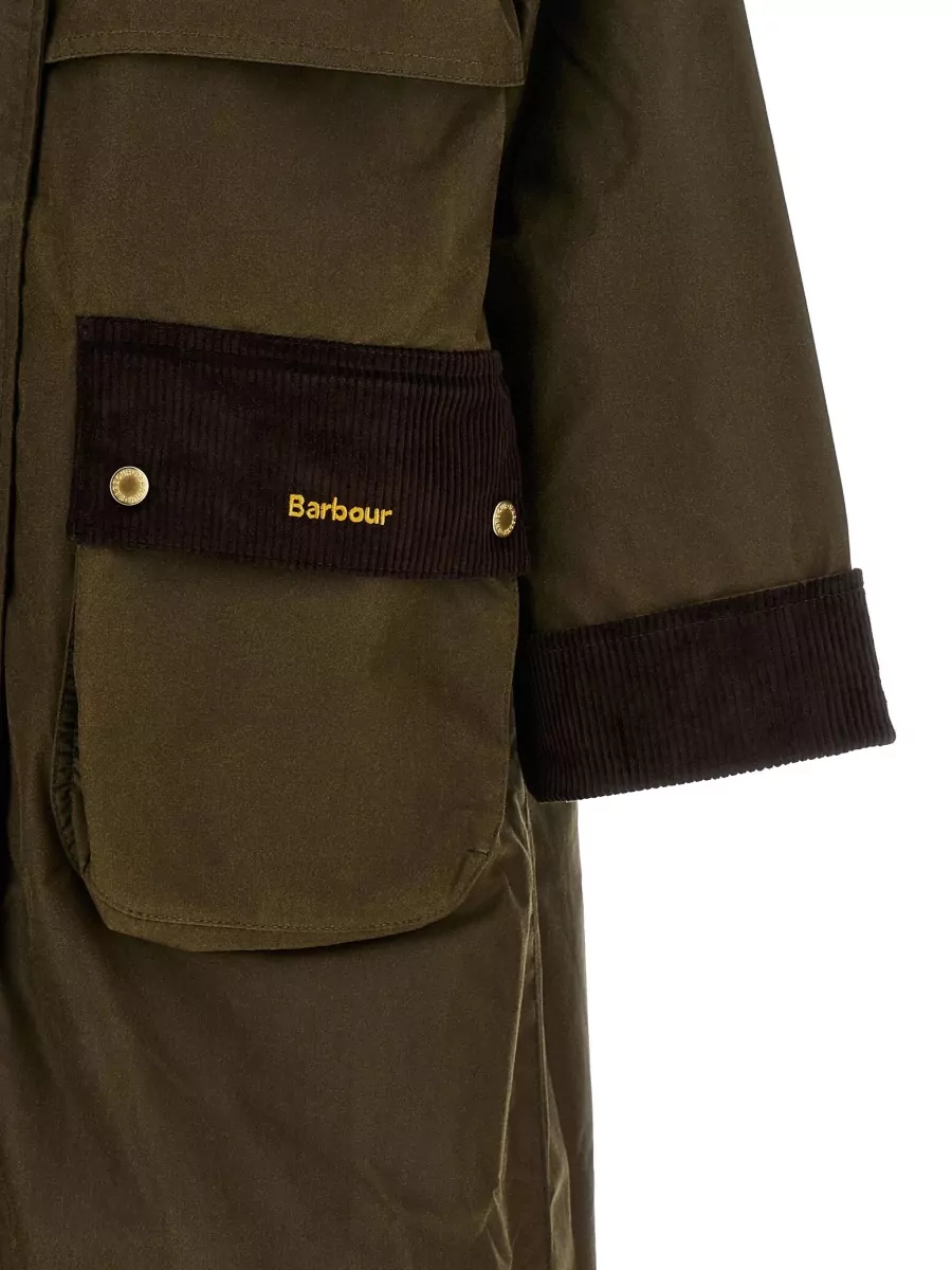 Barbour Waxed Cotton Single Breasted Coat