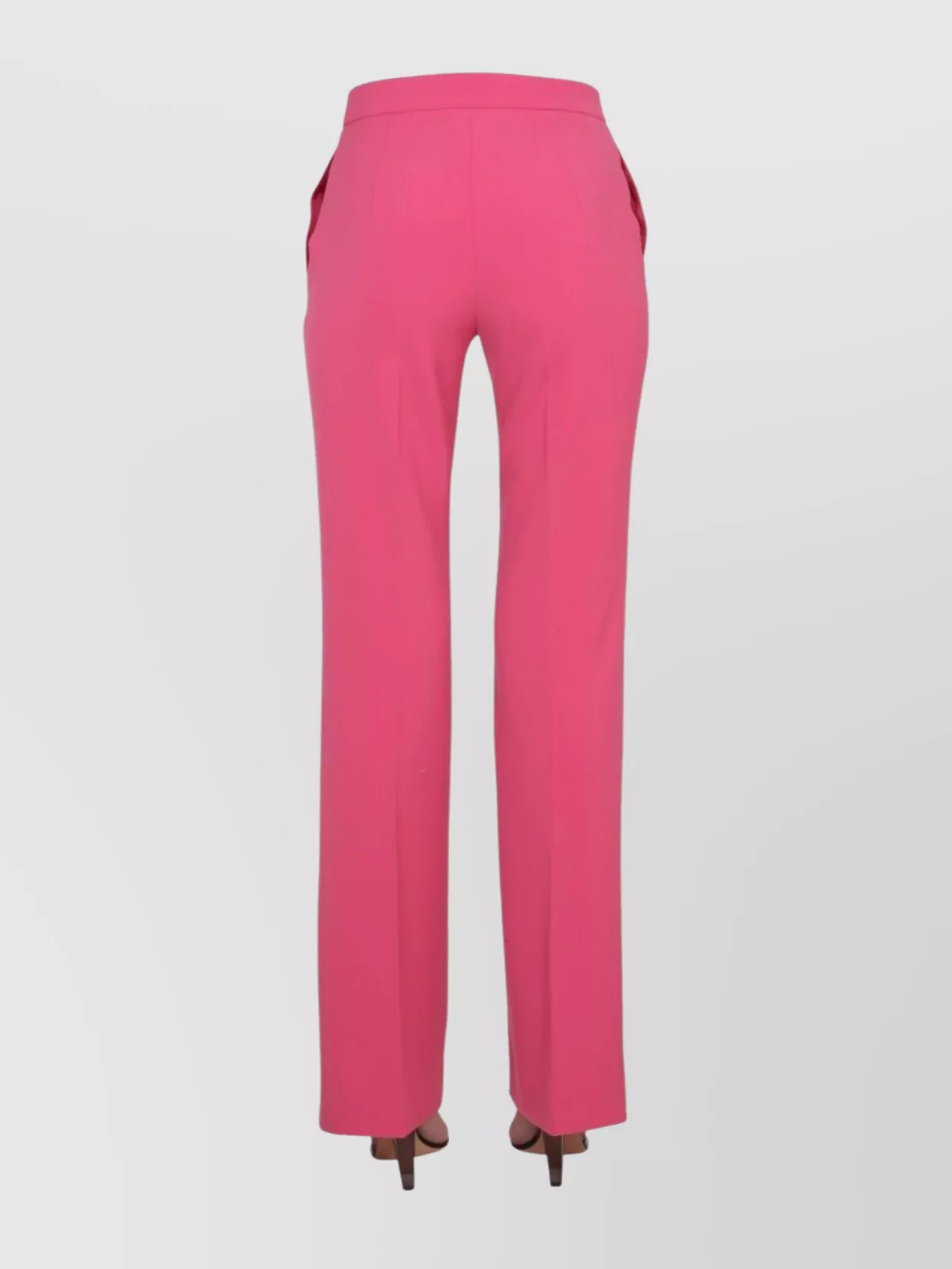 Moschino High-Waisted Straight Leg Trousers With Belt Loops