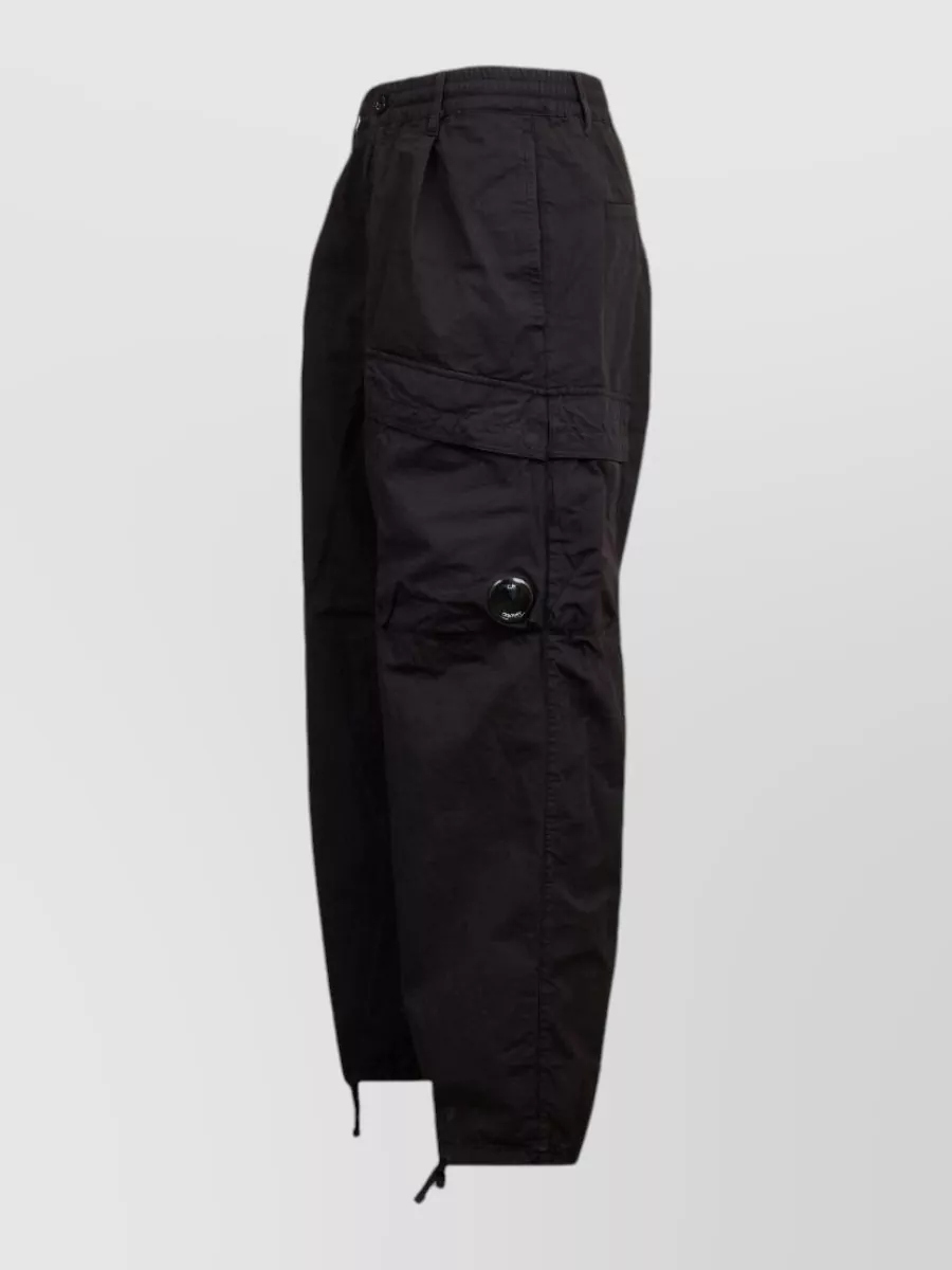 C.p. Company Nylon Silk Cargo Trousers Drawstring Hem