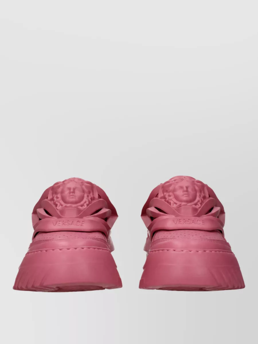 Versace Leather Low-Top Sneakers