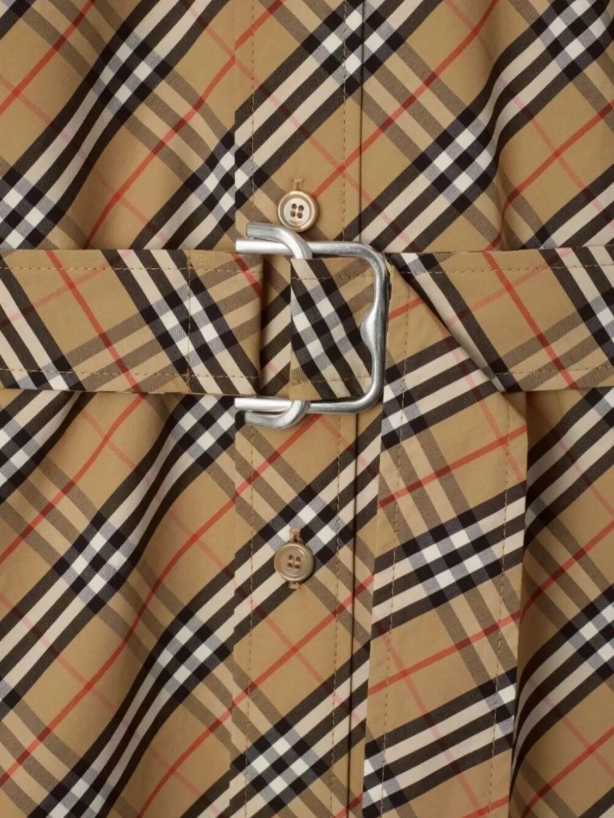 Burberry Cotton Check Shirt Dress