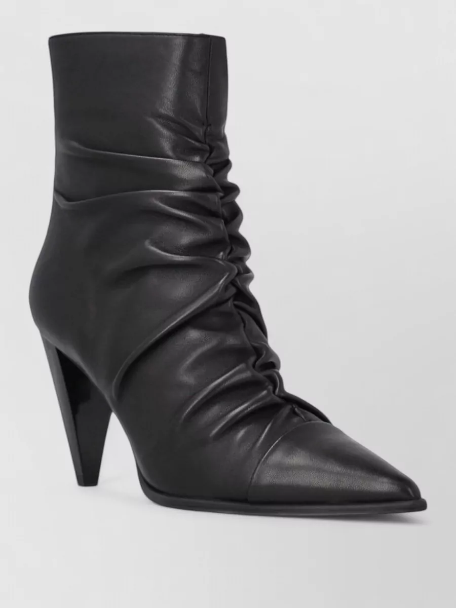 Pinko Leather Ankle Boots