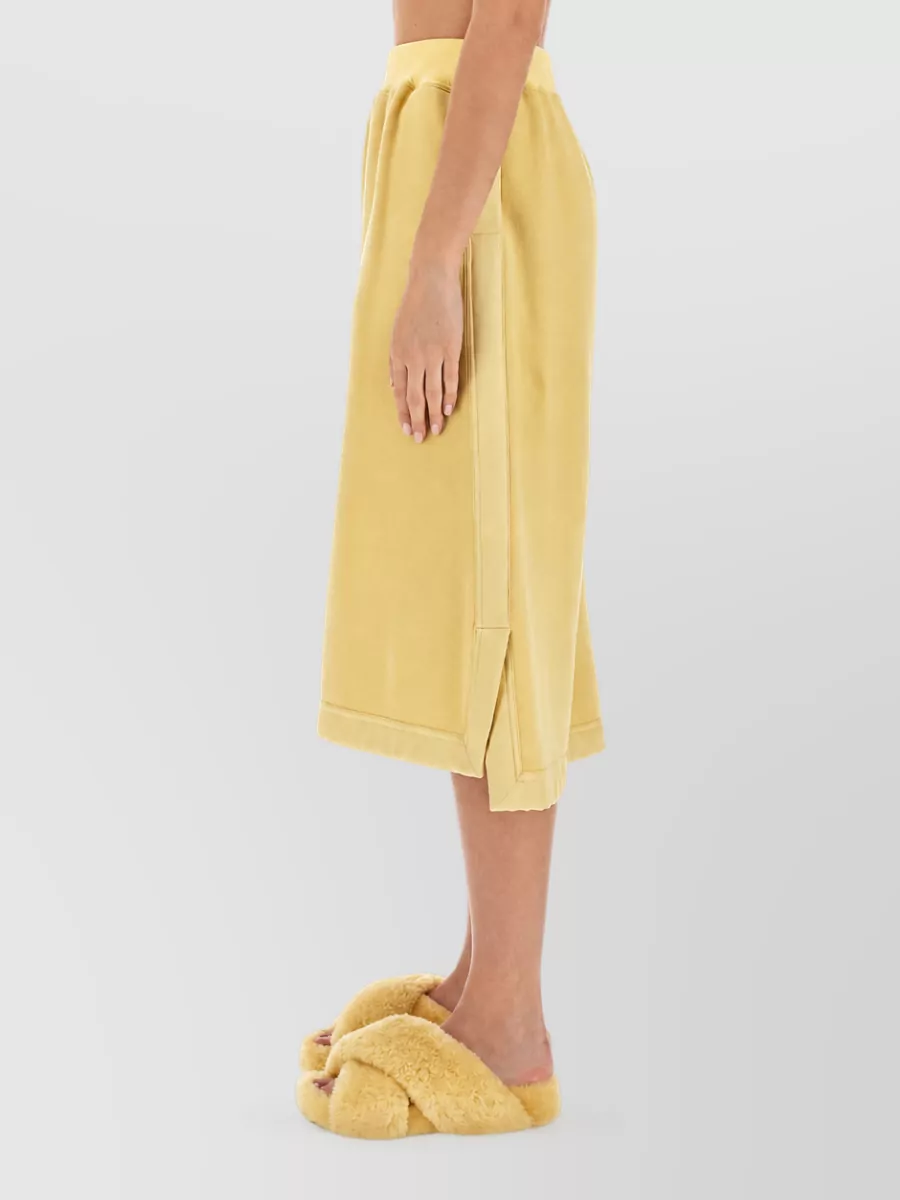 Jil Sander Wool Midi Skirt