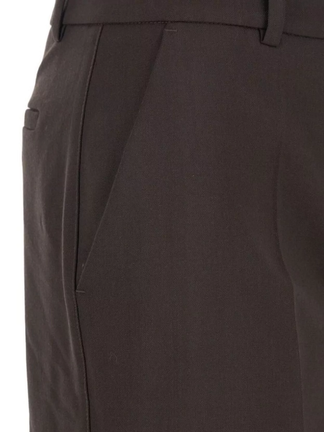 P.a.r.o.s.h Straight Trousers With Pockets And Loops In Brown