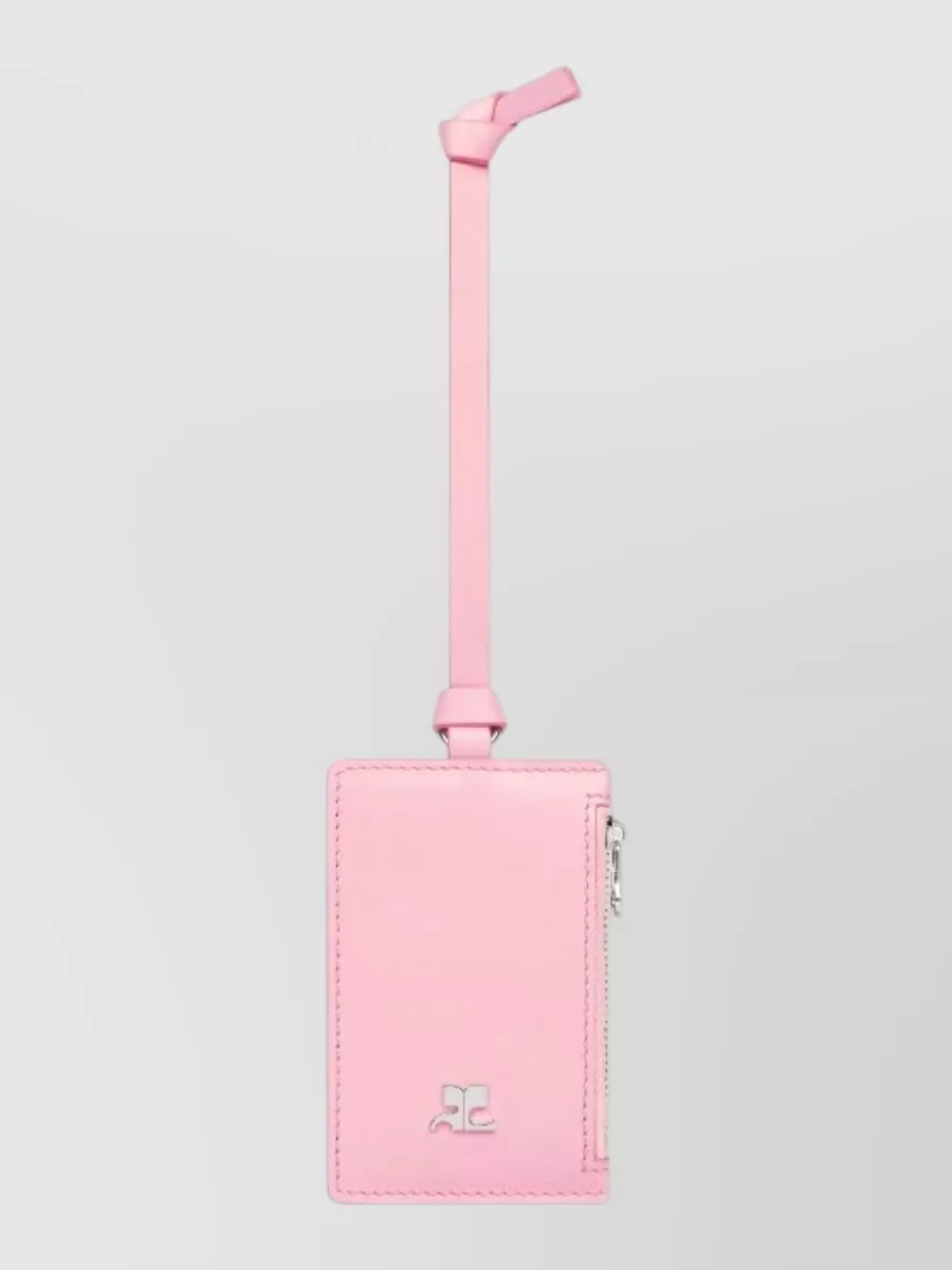 Courrèges Leather Cardholder Keyring And Strap