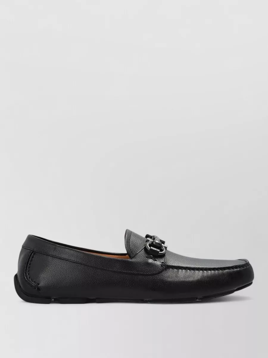 Ferragamo leather driver loafers