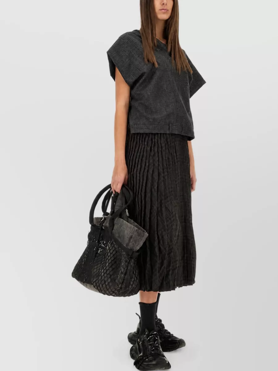 Balenciaga Wool Pleated Skirt