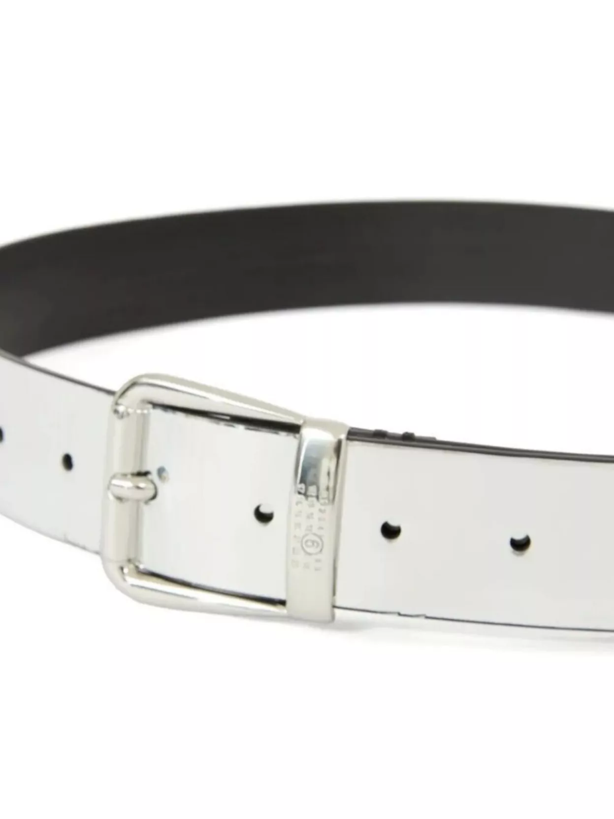 Mm6 Maison Margiela 3.5 Cm Belt With Multiple Holes