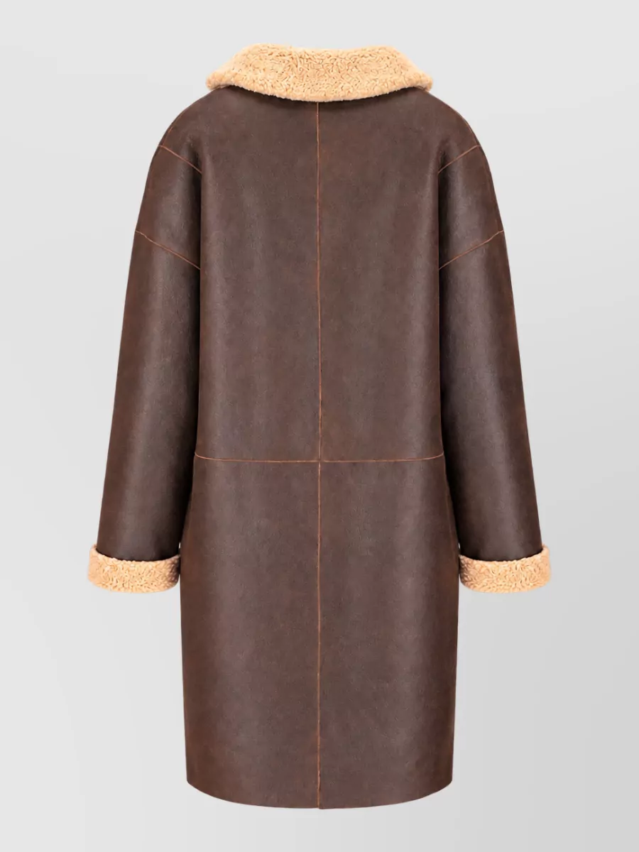 La Rose Reversible Shearling Coat