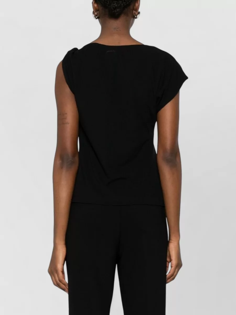 Pinko Cotton Sleeveless Knotted Top