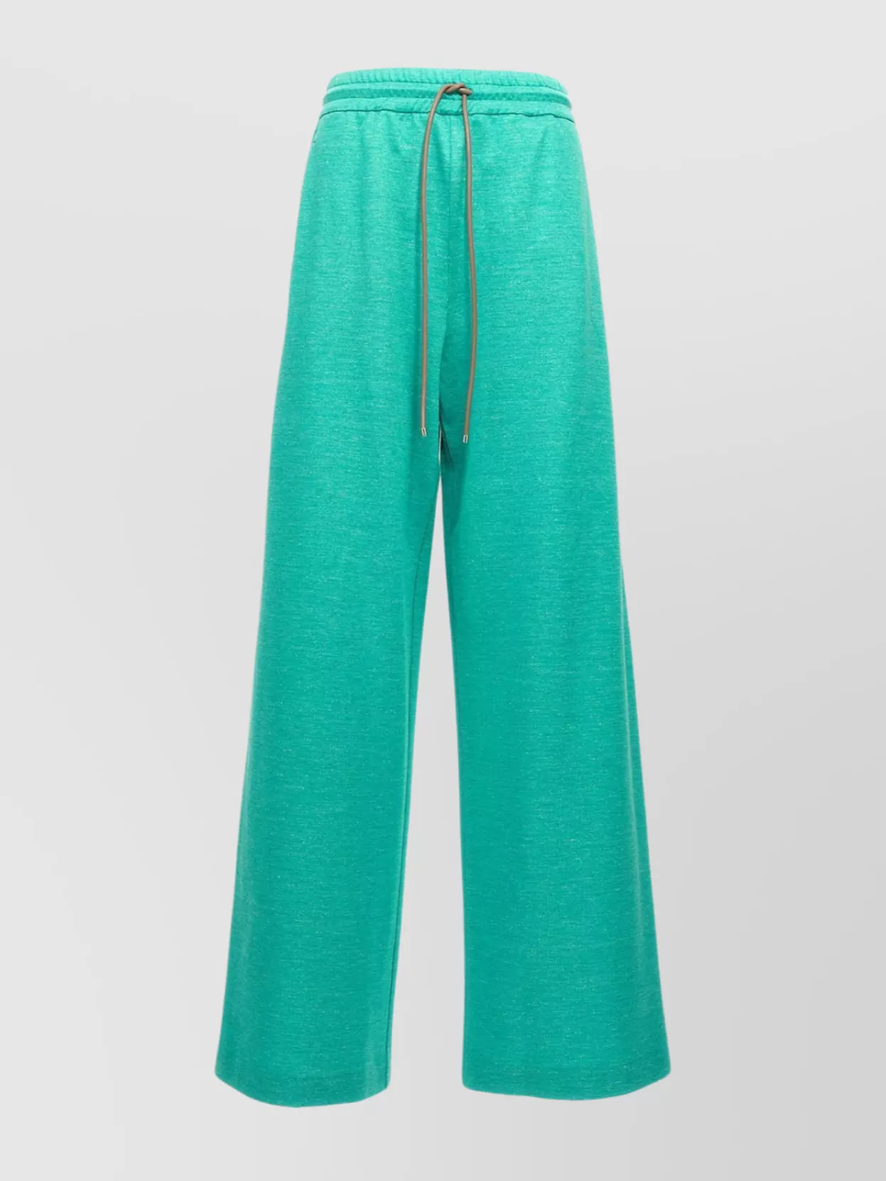 Max Mara Wide Leg Relaxed Fit Trousers In Green