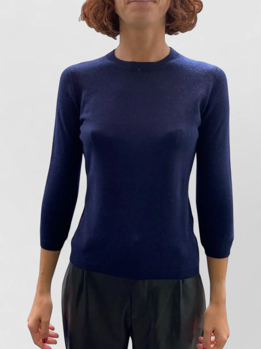 La Rose cashmere 3/4 sweatshirt