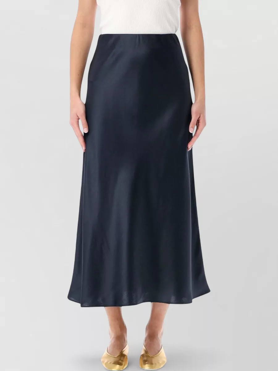 By Malene Birger Satin a-line midi skirt