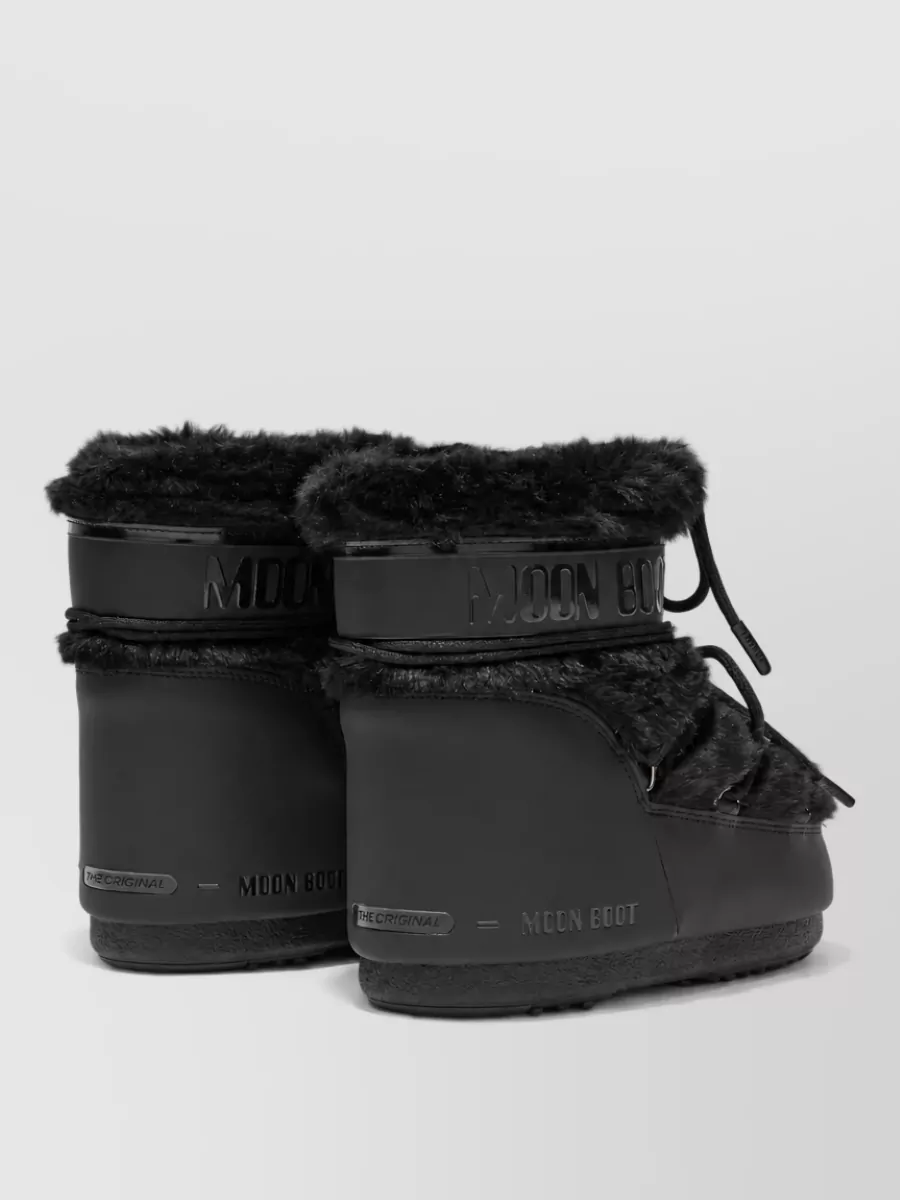 Moon Boot Faux Fur Trim Low Boots