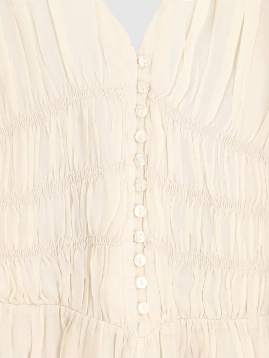 Isabel Marant Etoile Knee Length Dress V Neckline Drawstring Waist