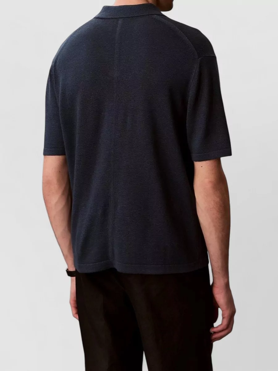 Calvin Klein Linen-Blend Polo Shirt