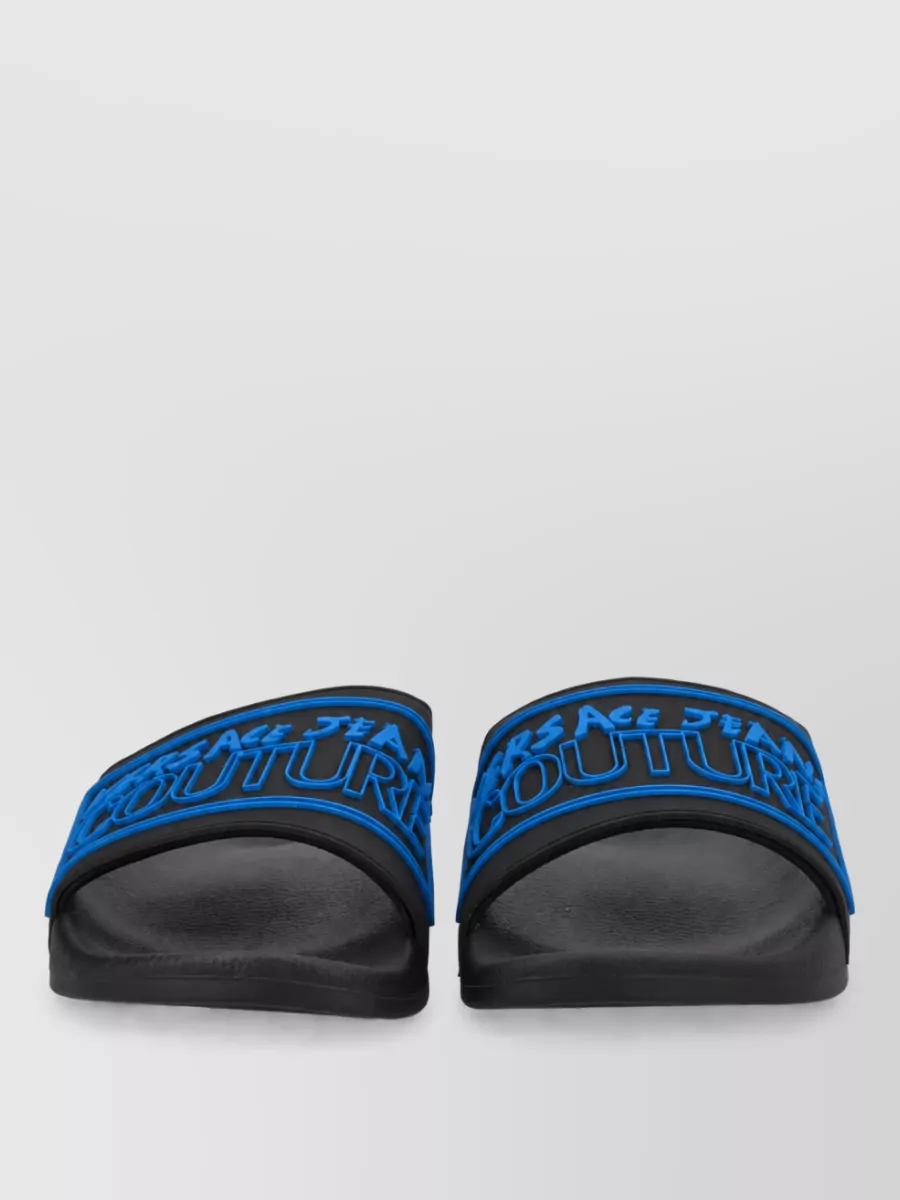Versace Jeans Couture logo-print slides