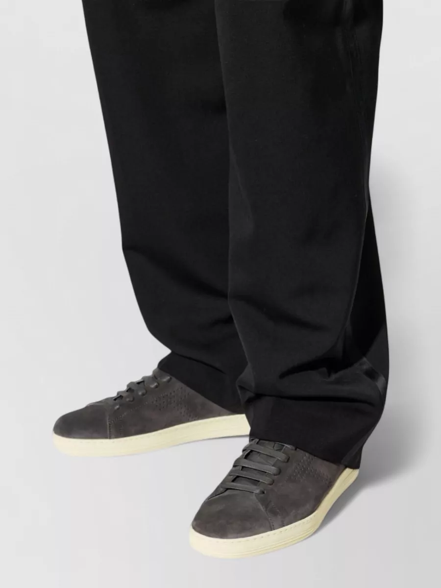 Tom Ford Leather Low-Top Sneakers