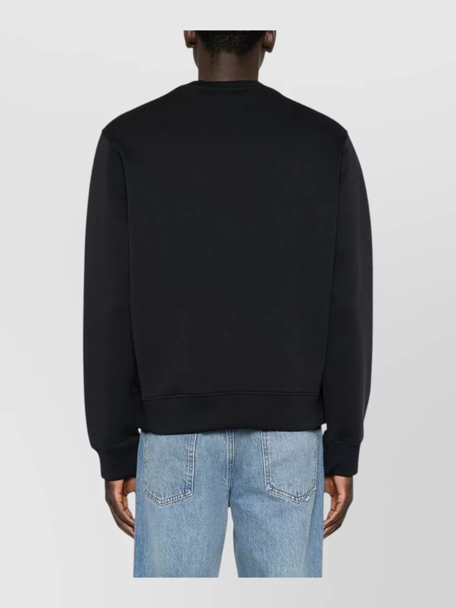 Emporio Armani Cotton Logo-Print Crew-Neck Sweatshirt