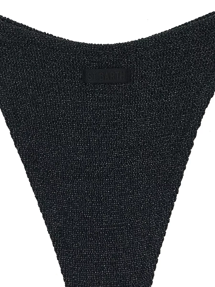 Mc2 Saint Barth Crinkle Lurex Bikini Briefs