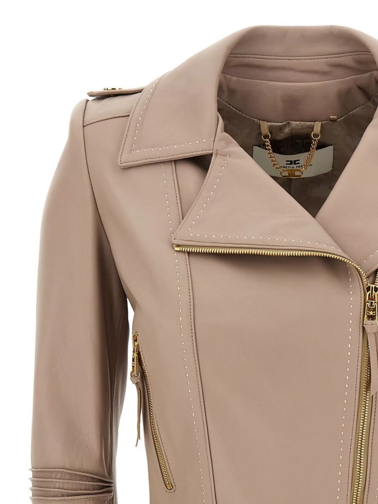 Elisabetta Franchi "motorcycle" Nail With Epaulettes And Gold-tone Hardware