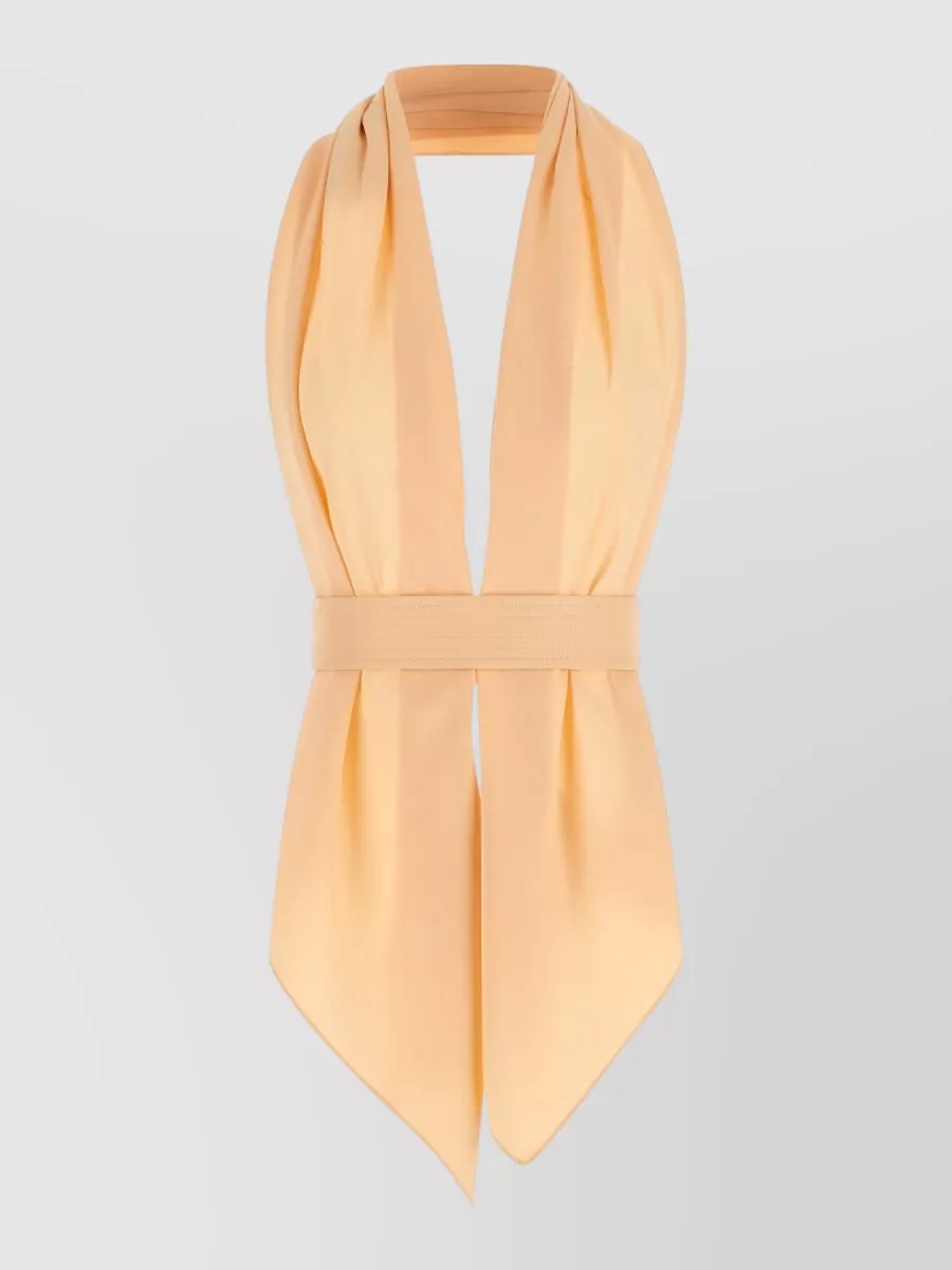 Alberta Ferretti draped sleeveless top
