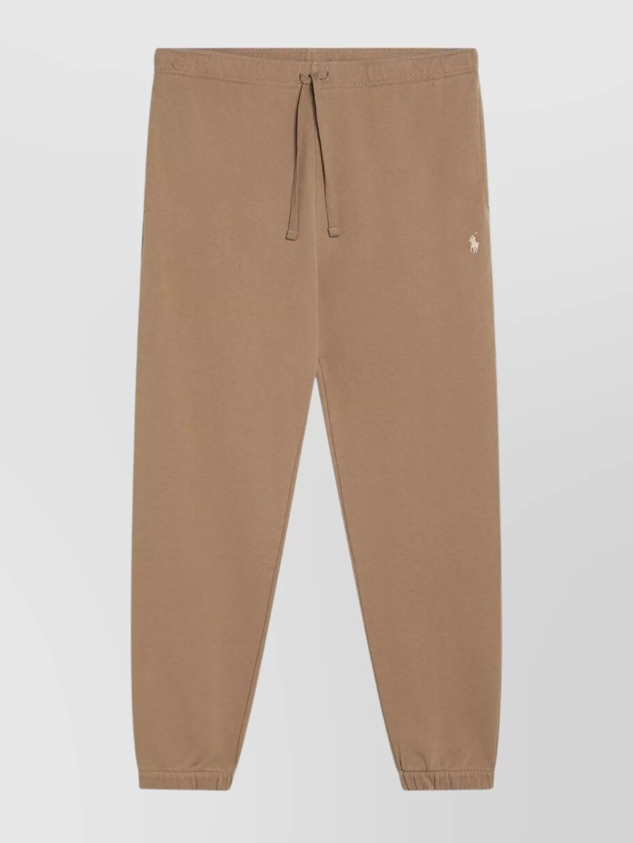 Polo Ralph Lauren Jogging Trousers With Elastic Waistband And Cuffs In Brown
