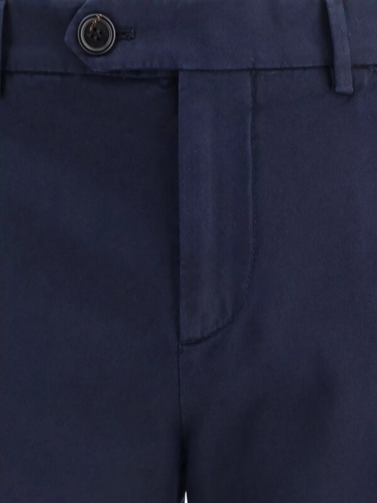 Brunello Cucinelli Tailored Cotton Trousers With Belt Loops