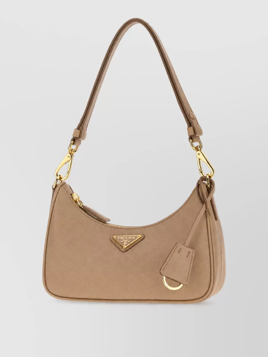Prada re-edition mini leather clutch bag