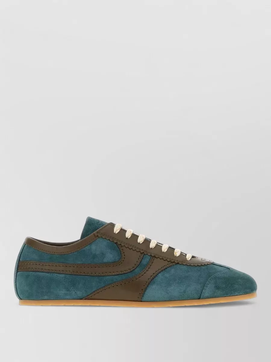 Dries Van Noten Leather Low-Top Sneakers