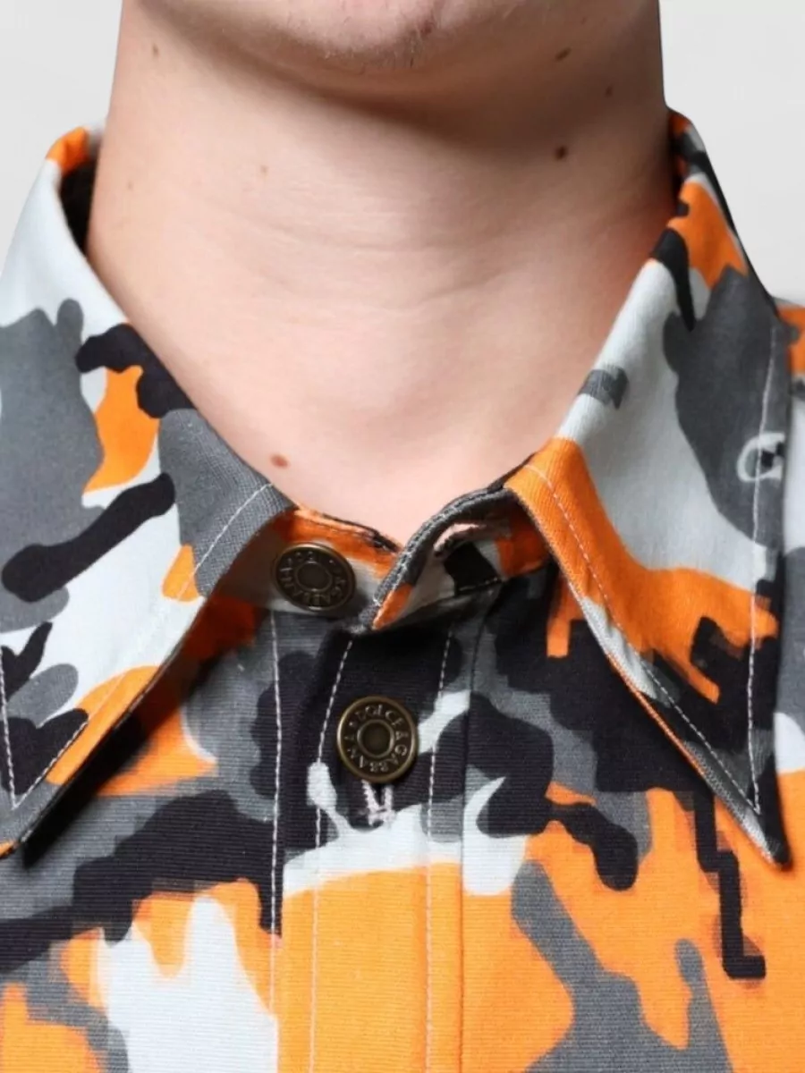 Dolce&Gabbana Camouflage Cotton Relaxed-Fit Long-Sleeve Shirt