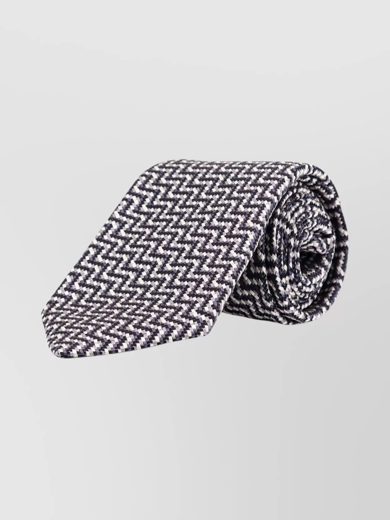 Tom Ford Micro-Pattern Chevron Slim Textured Tie