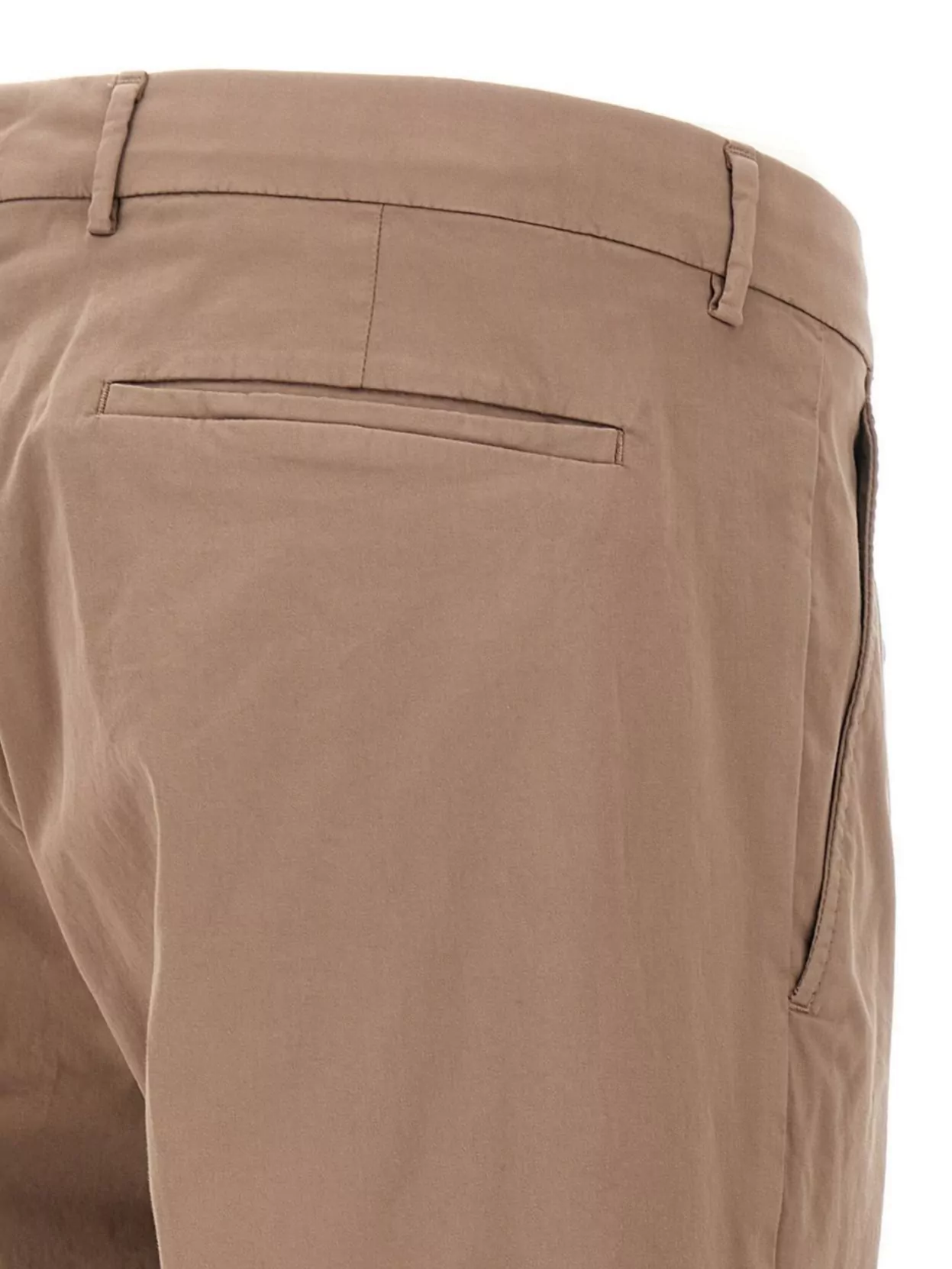 Pal Zileri Cotton Trousers With Back Pockets And Belt Loops