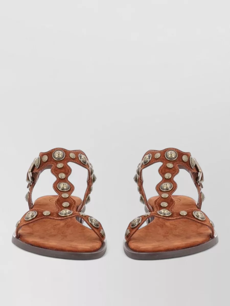 Ash Leather Sandals