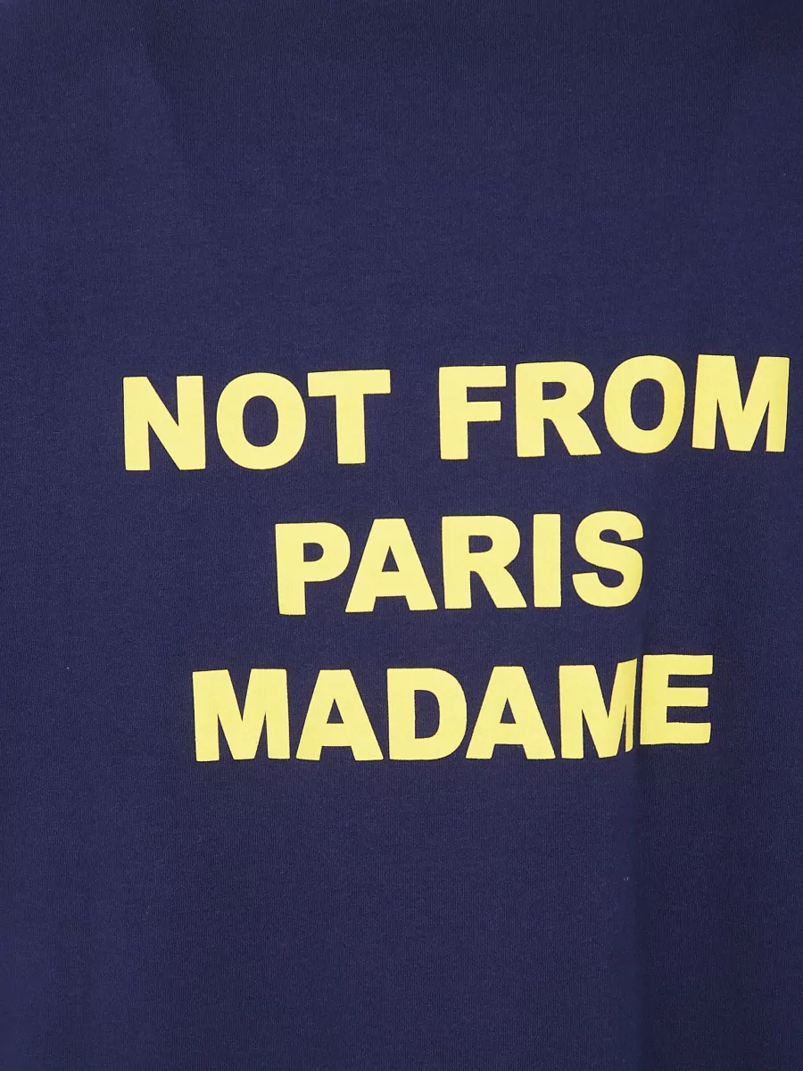 Drôle De Monsieur Cotton Slogan T-Shirt