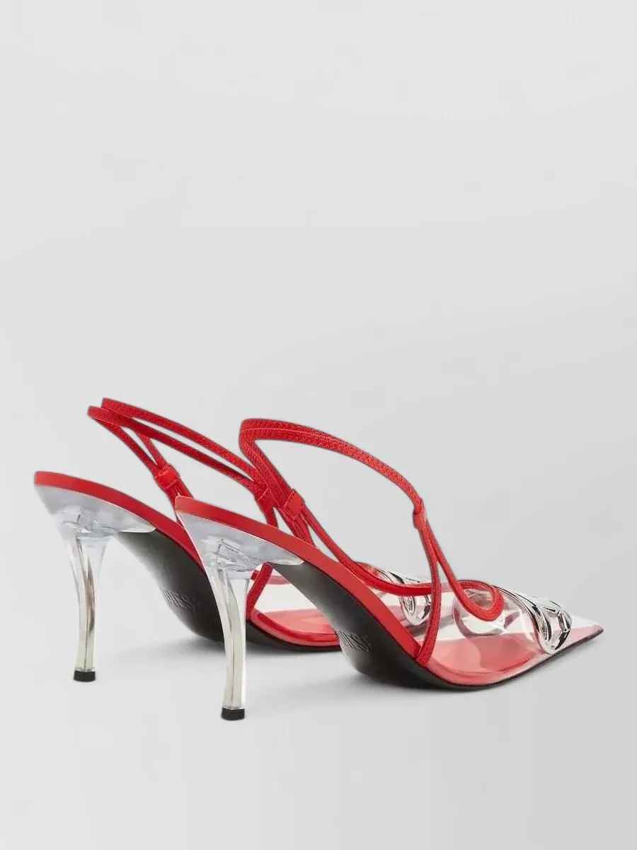 Diesel Logo-Embellished Slingback Pumps