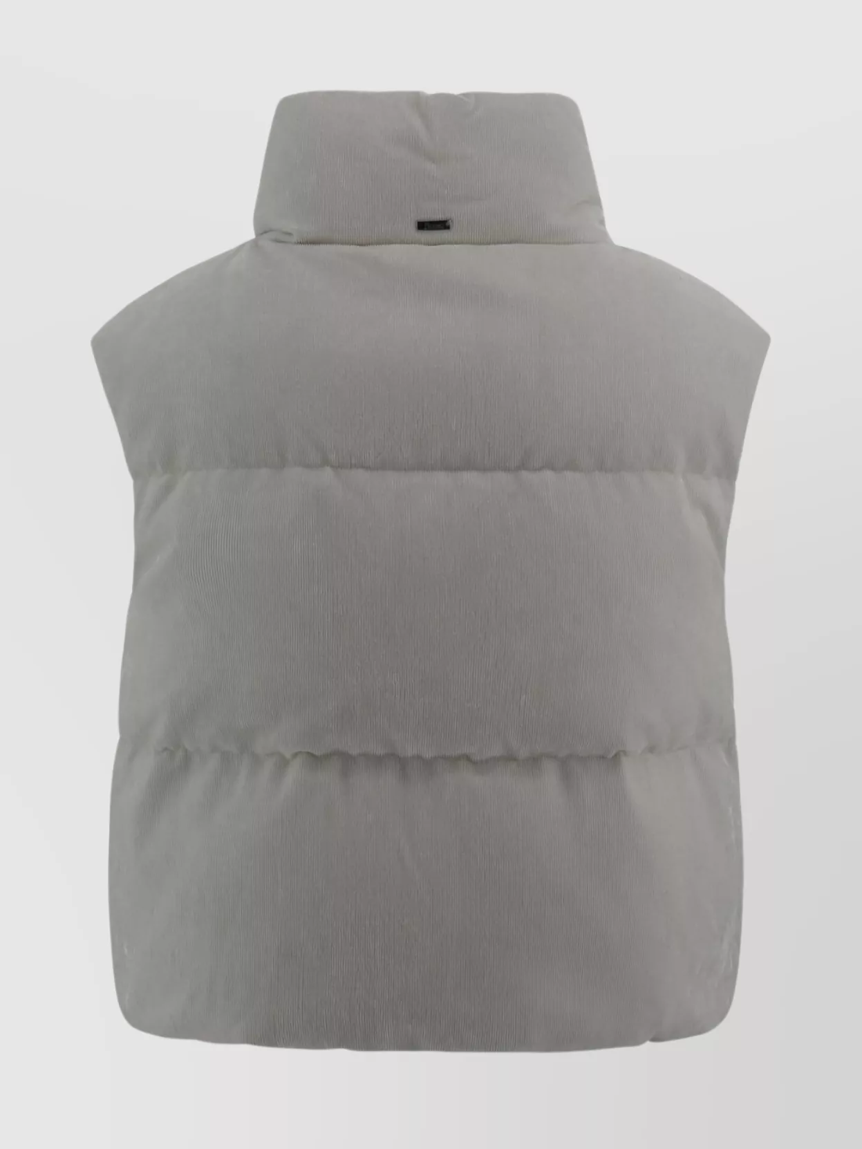 Herno Quilted Velvet Vest Lurex Accents
