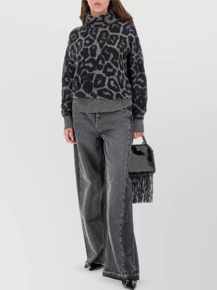 Stella Mccartney Paneled Wide-Leg Jeans