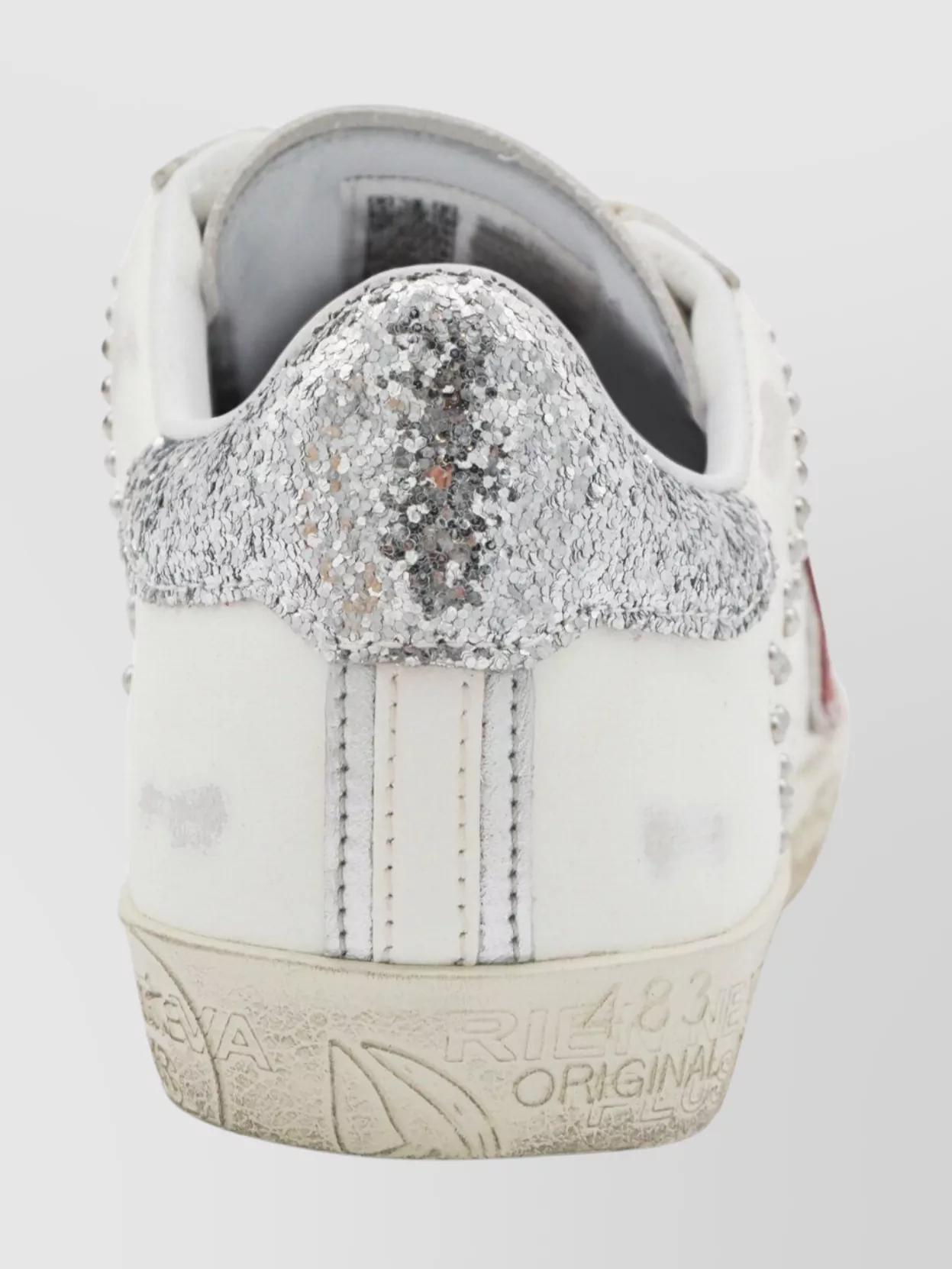 Premiata Sparkling Low Top Sneakers Stud Embellishments